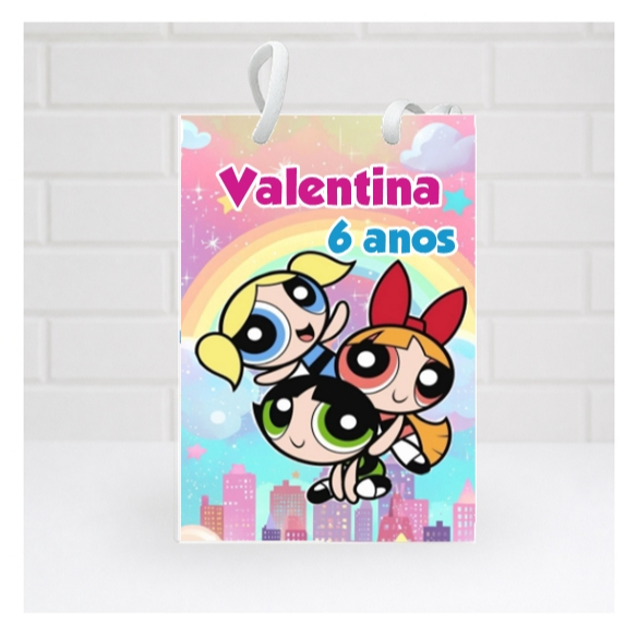 Sacolinha Personalizada Meninas Super Poderosas  | Personalizados lembrancinhas mimos