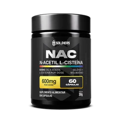 NAC N-Acetil L-Cisteína Selênio + Molibdênio - Soldiers Nutrition