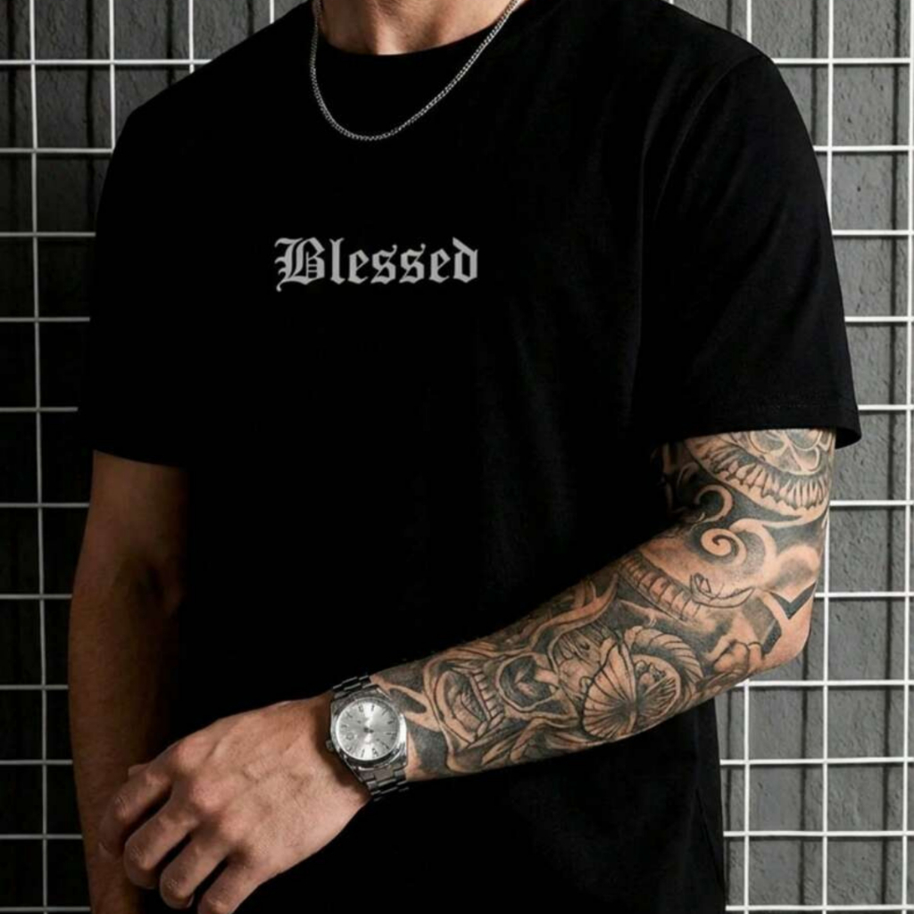 Camisas Estampada Masculina Unissex Camisetas Manga Curta Camisas Gola Redonda 100% Algodão 30.1 PLUS SIZED