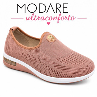 Modare Tênis Ortopédico Gel Ultra Conforto Esporão Fascite Confortável Original Preto