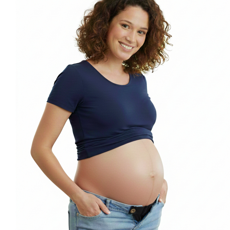 Extensor de Calça Gestante Maternidade Extensão De Cintura Acessórios Costura Grávida Suporte De Gravidez Tapa Barriga