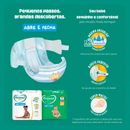 FRALDA PERSONAL TAMANHO