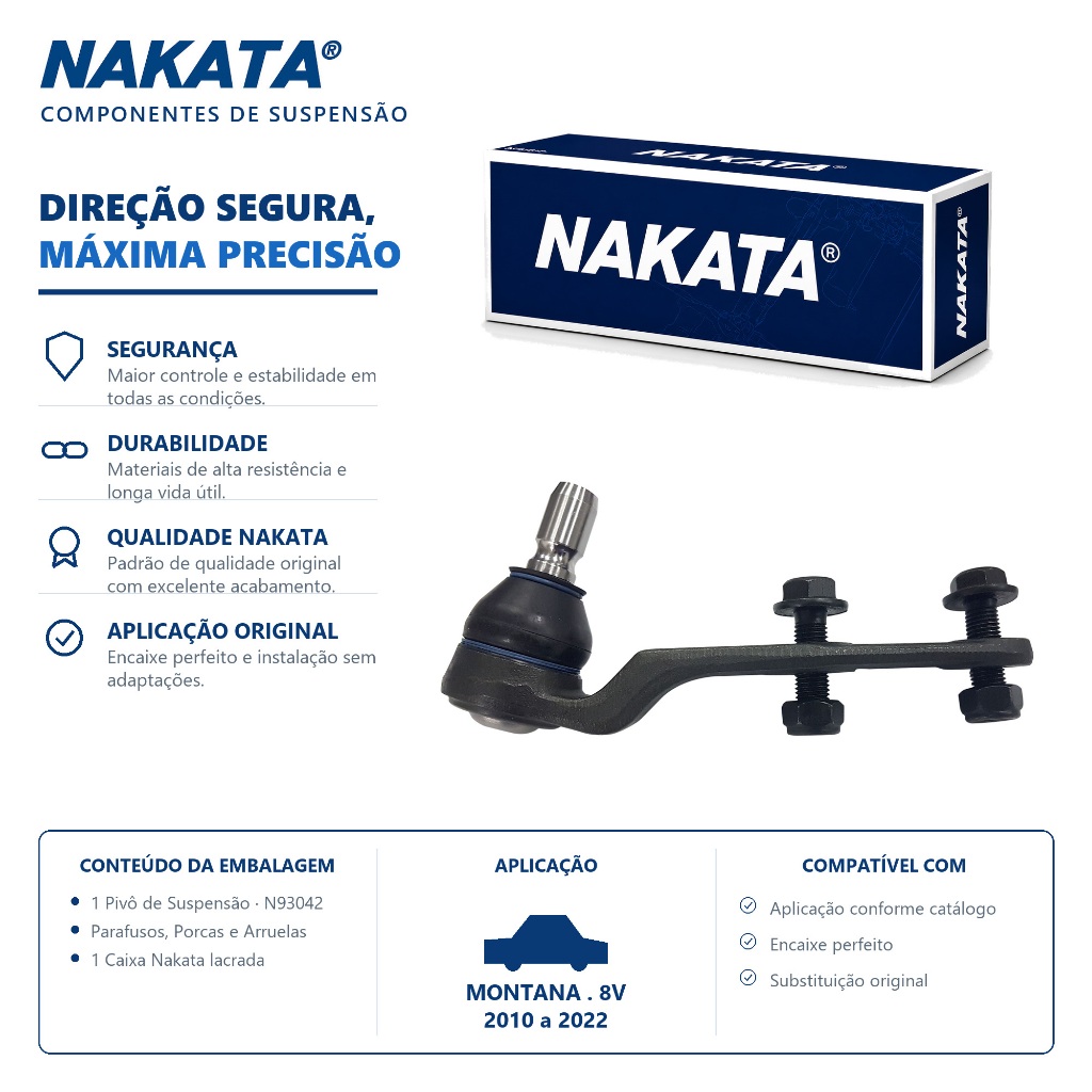 Pivo De Suspensão Montana 1.4 8V 2010 Até 2022 Original Nakata