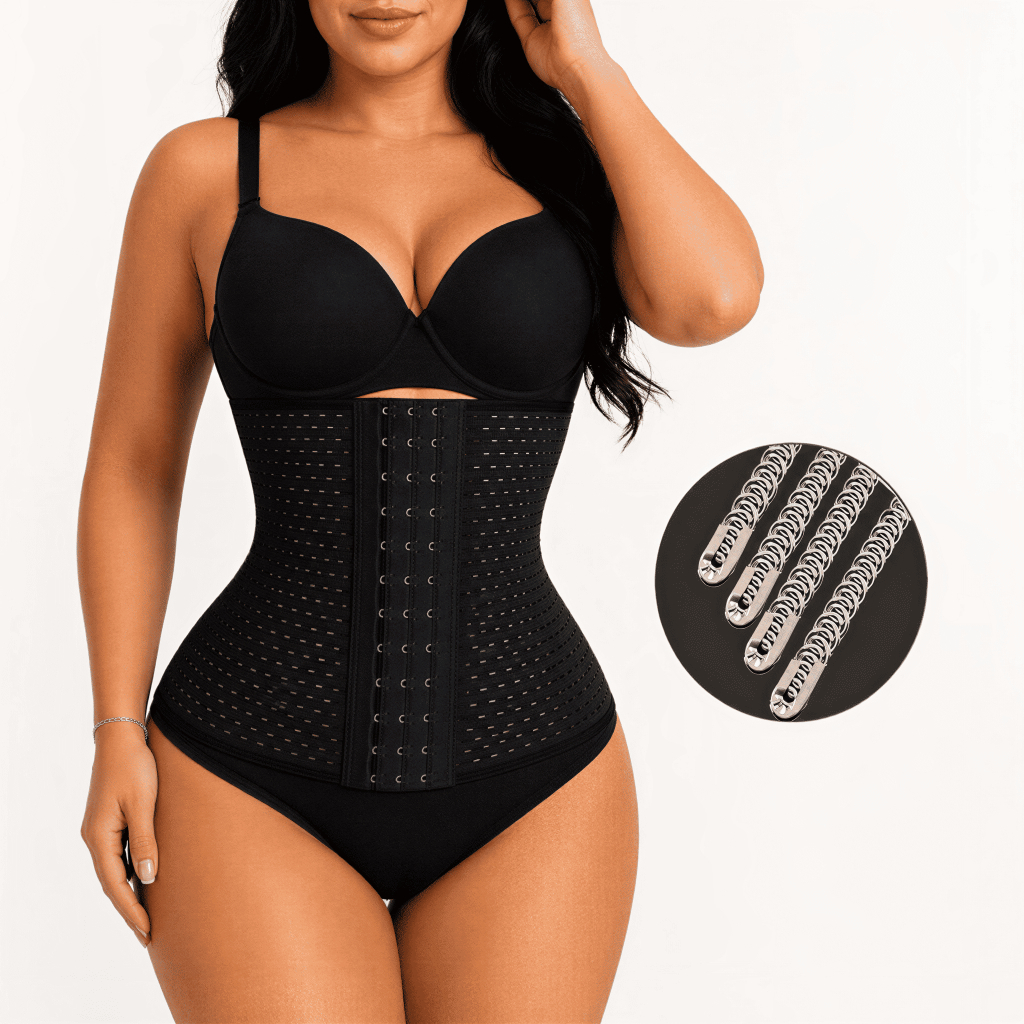 Cinta Abdominal Feminina Emagrecer Rápido Ajustável 4  BARBATANAS modeladora afinar cintura