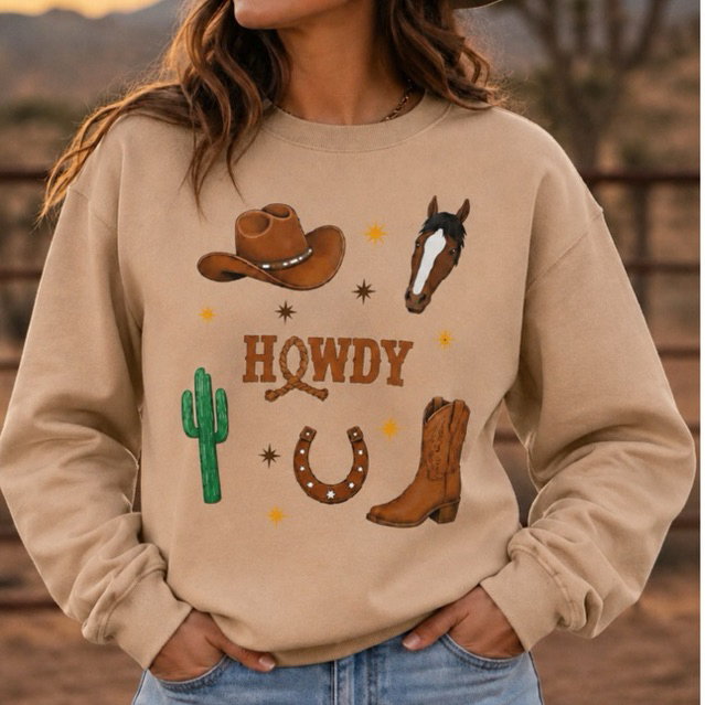 Moletom Blusa de Frio Feminino Agro Country Estampada Elegante para o Frio