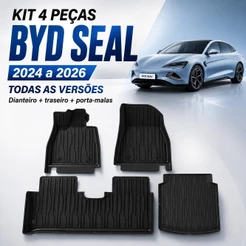 Jogo De Tapetes Com 4 Peças Premium Bandeja Borda Alta De Borracha Tpe 3D Para Byd Seal 2024 - 2026