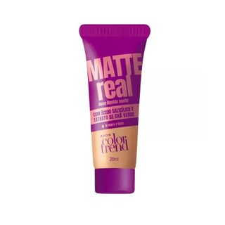 Base Liquida À Prova D'Agua Matte Real Avon Color Trend 20ml