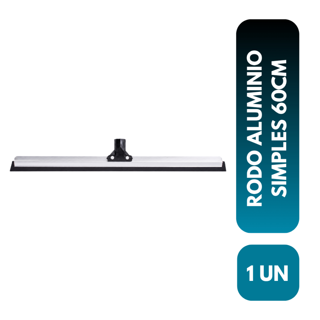 1 Rodo de Alumínio 60cm Grande Eva Simples Reforçado Sem Cabo Leve Resistente Limpeza Profissional