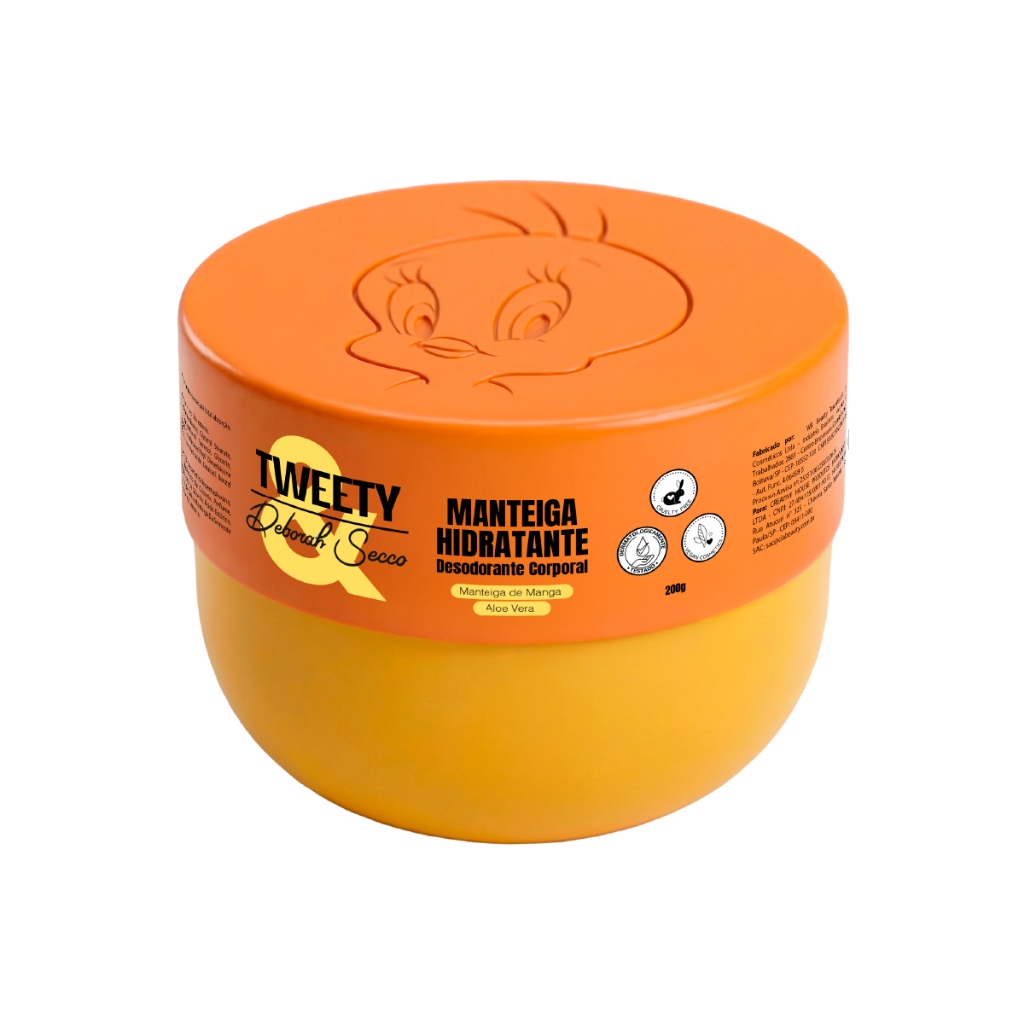 HIDRATANTE MANTEIGA CORPORAL TWEETY X DEBORAH SECCO 200g
