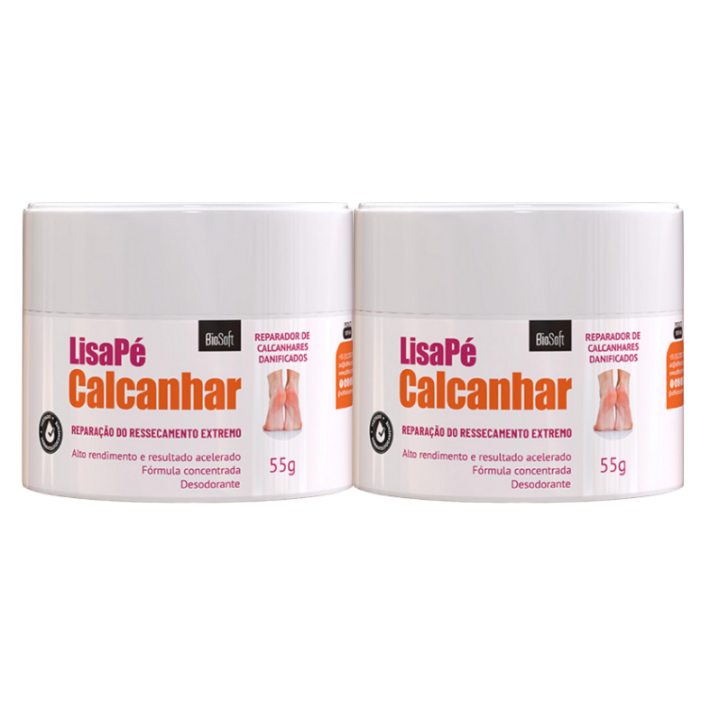 Lisa Pé Calcanhar 55g Biosoft 2 unidades