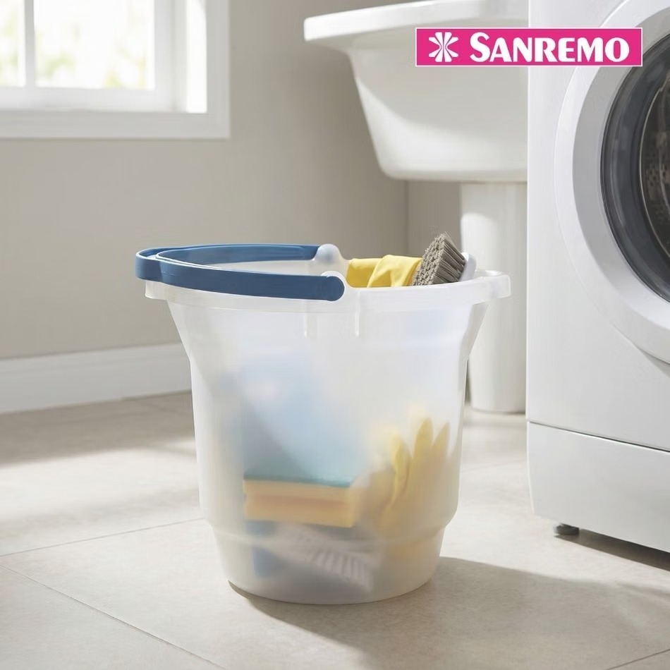 Balde Plastico 12L Transparente - Sanremo