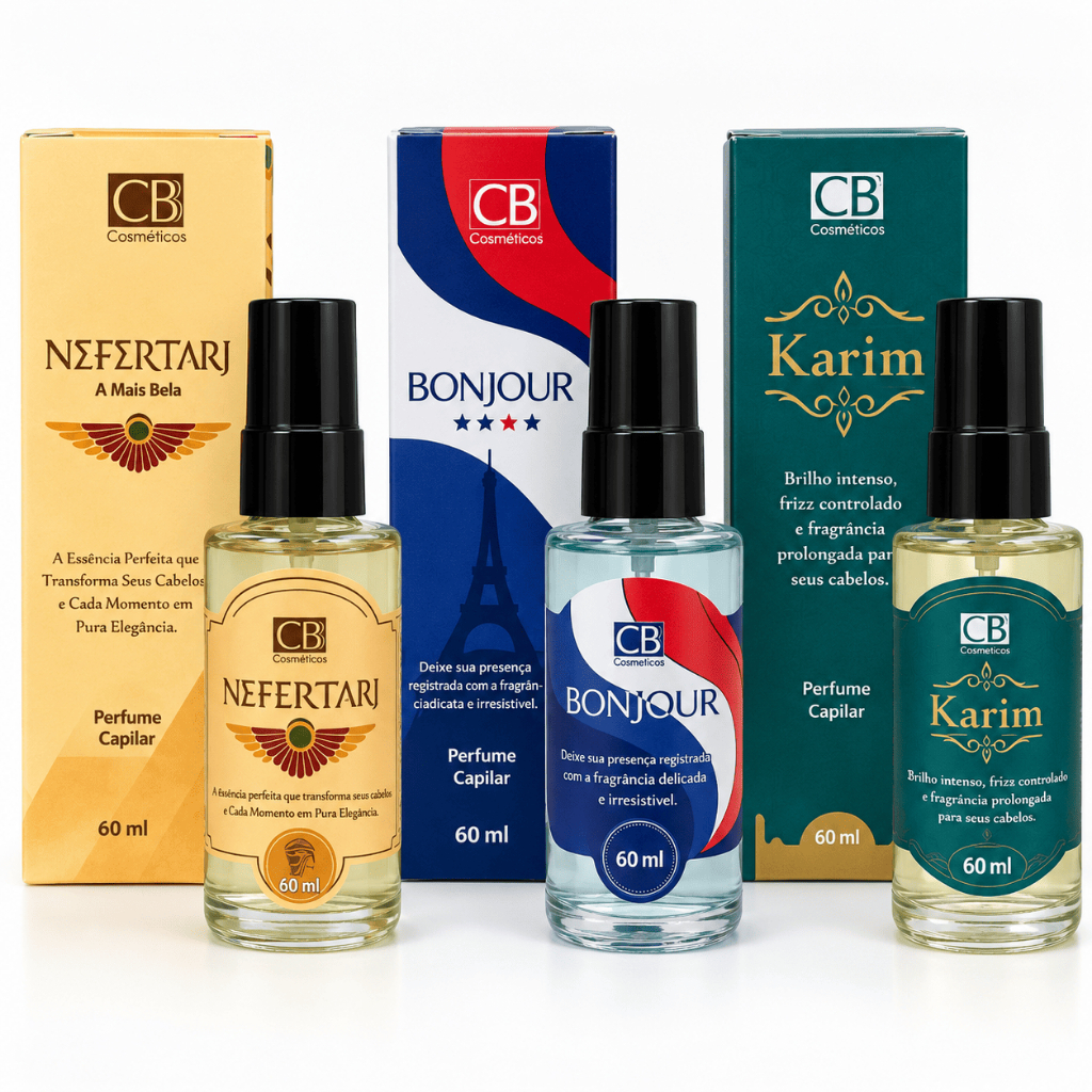 Perfume Capilar Feminino 60ml Com Brilho Fragrância Perfumes Importados Para Cabelos