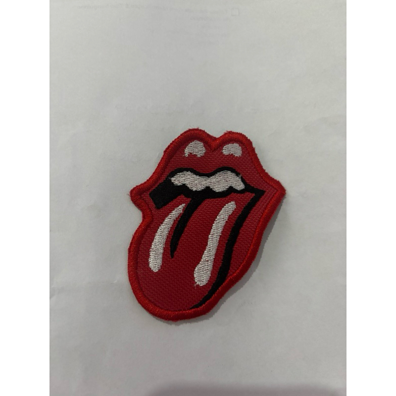 Patch Bordado Termocolante – Língua Rock n' Roll