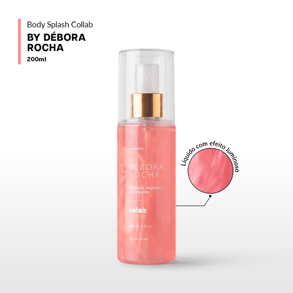 BODY SPLASH DÉBORA ROCHA 200ML PERFUME FLORAL DELICADO