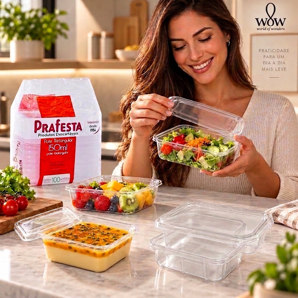 Kit 100 Pote Descartável 150ml Freezer Microondas Marmita · foto 2