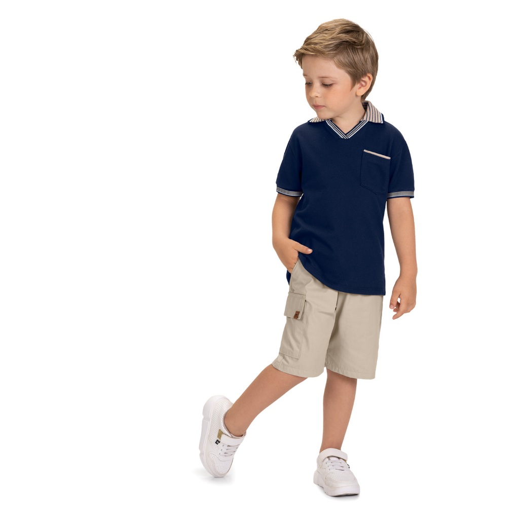 Conjunto Infantil Masculino Gola Polo Milon - Ref. 2001924