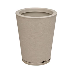 Vaso para planta e Flores Coluna Redonda n2 com prato coletor