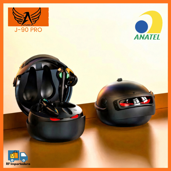 Fone De Ouvido Gamer Capacete Bluetooth Sem Fio Com Redução De Ruído TWS A'GOLD