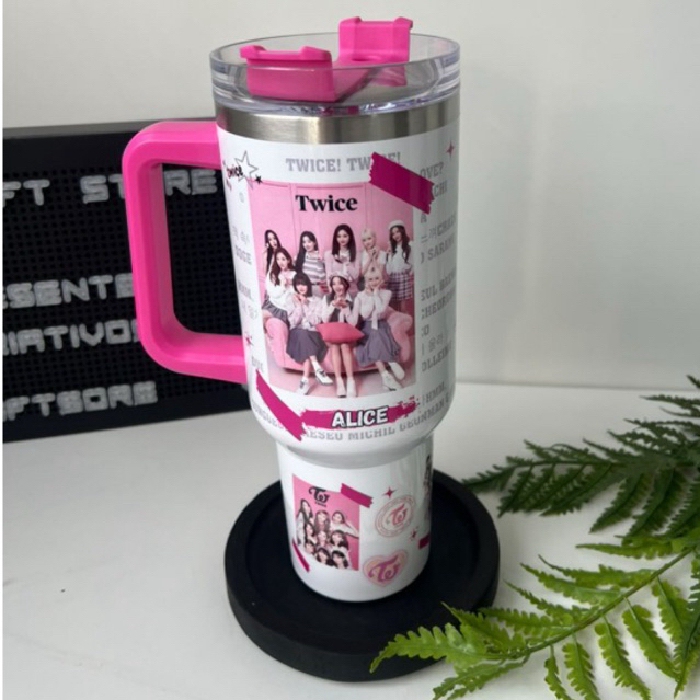 Copo Térmico 1200ml Twice Personalizado com Nome · Garrafa Inox Twice