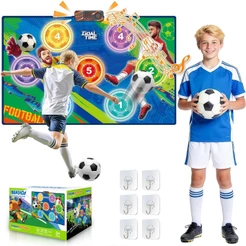 Tapete Eletrônico de Futebol Simulação de Chute com Contagem de Pontos 3 Modos de Jogo Presente Infantil