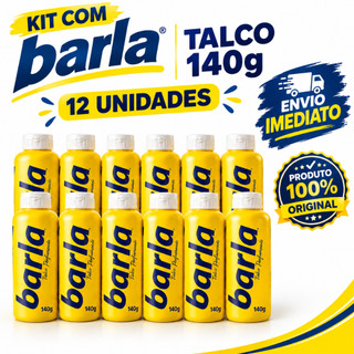 Kit com 12 Talco para Pés Barla Antisséptico 140g – Secagem Rápida e Frescor, Atacado