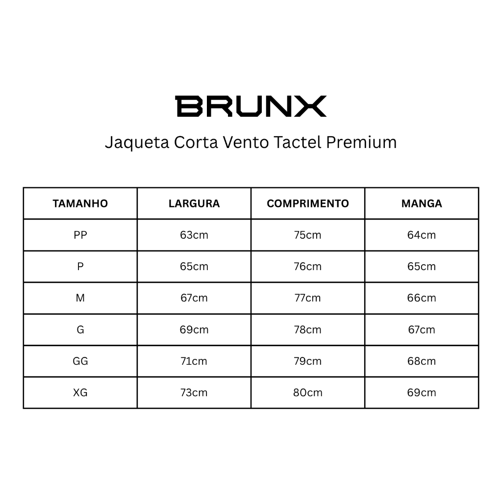 Jaqueta Corta-Vento Tactel 100% Poliamida com Capuz – BRUNX · foto 2
