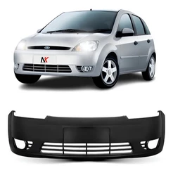 Parachoque Dianteiro Fiesta 2003 2004 2005 2006 2007 Hatch Sedan Com Furo Milha 1ª Linha Novo