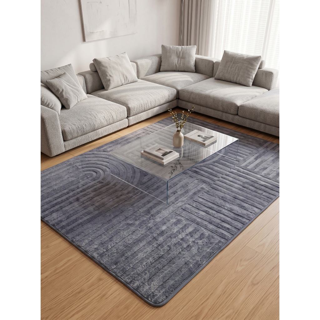 Tapete Moderno 1.45x1.95 Mt Itália com Textura Geométrica – Elegância e Conforto para Sua Sala