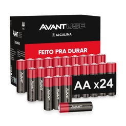 kit 24 Pilhas Alcalina Pequena AA 1.5v 2A Cod: 408000017-12 Avant Use