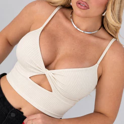 Top Cropped Canelado Feminino Regata Alcinha Com Bojo Moda Gringa Sensual Envio Imediato