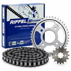 Kit Relação Tração Transmissão Cg 125 Cargo Titan Fan 2000 À 2008 original Riffel