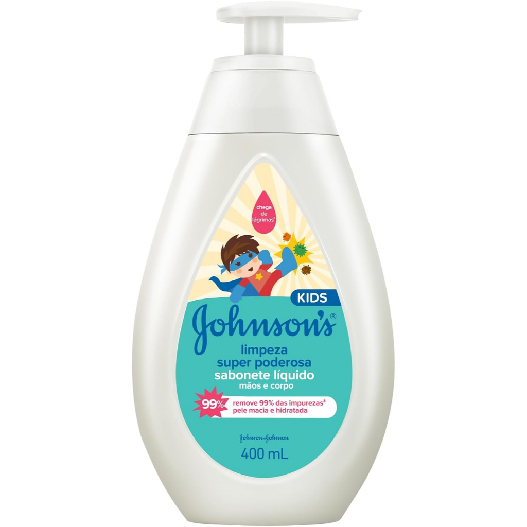 Sabonete Líquido Infantil Johnson's Kids Mãos e Corpo 200ml