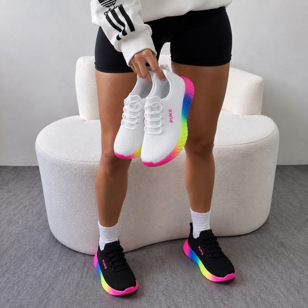 Tênis Feminino Esportivo Confortável Solado Macio Leve Academia Corrida Treino Original