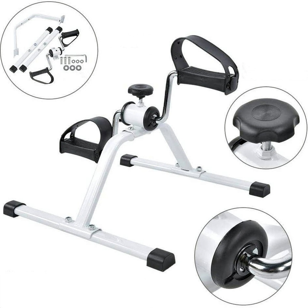 Mini Bike Bicicleta Ergometrica Portátil para Reabilitação Fisioterapia Fitmetria com Resistência Ajustável