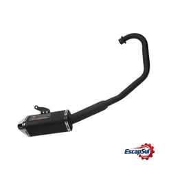 Escapamento Fan 160/ Titan 160/ Start 160 2016/ 2021 Mini Tri Fortuna