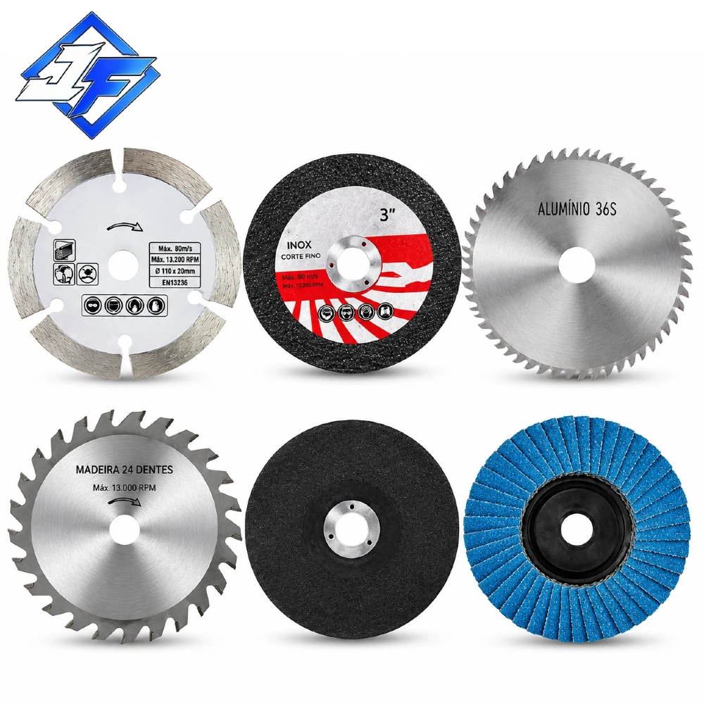 Kit De Disco De Corte De 75mm , 6 Peças , Para Moedor De Ângulo De Furo De 10mm , Lâmina De Serra Circular De Metal
