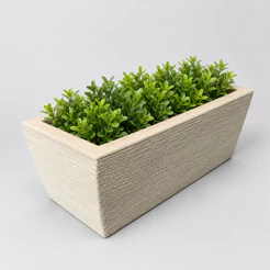 Vaso Decorativo Polietileno para Plantas Jardineira Medidas 15x18x41cm