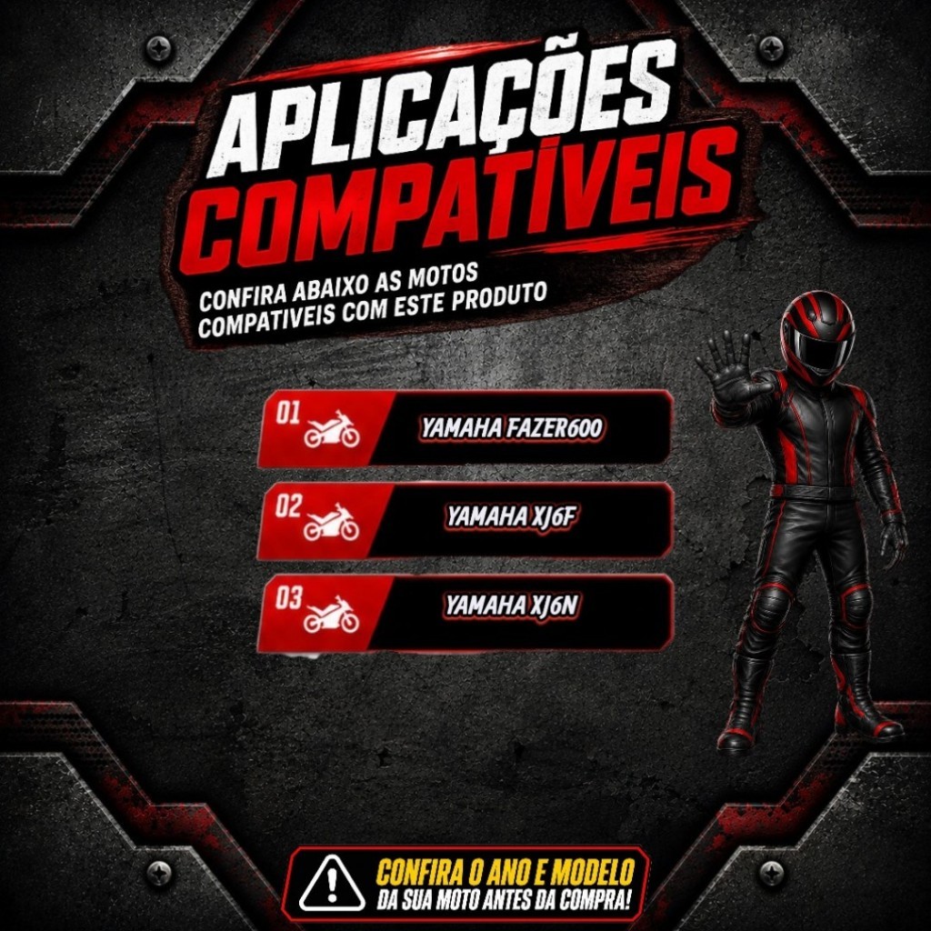 Disco De Embreagem Completo Yamaha Xj6f 2010 Até 2017 Xj6n 2010 Até 2019 8 Peças — imagem 2 de 2