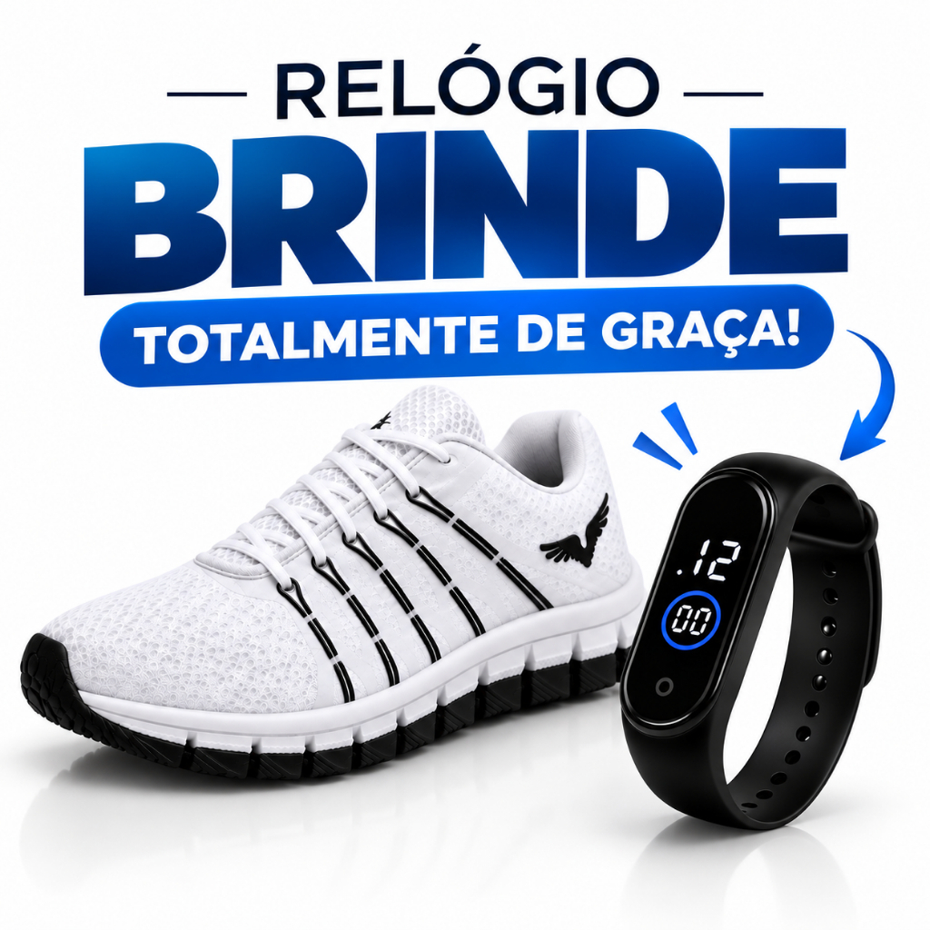 Tênis Esportivo Masculino Caminhada Academia Corrida Leve Confortável Casual Fitness Treino Antiderrapante Respirável