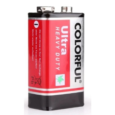 Bateria 9V Zinco-Carbono LE-7999-6F22 - Lelong