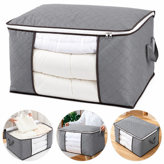Kit 3 Sacos Armazenamento Organizador de Guarda-Roupa Roupas Viagem Anti Poeira Umidade Dobrável Multiuso