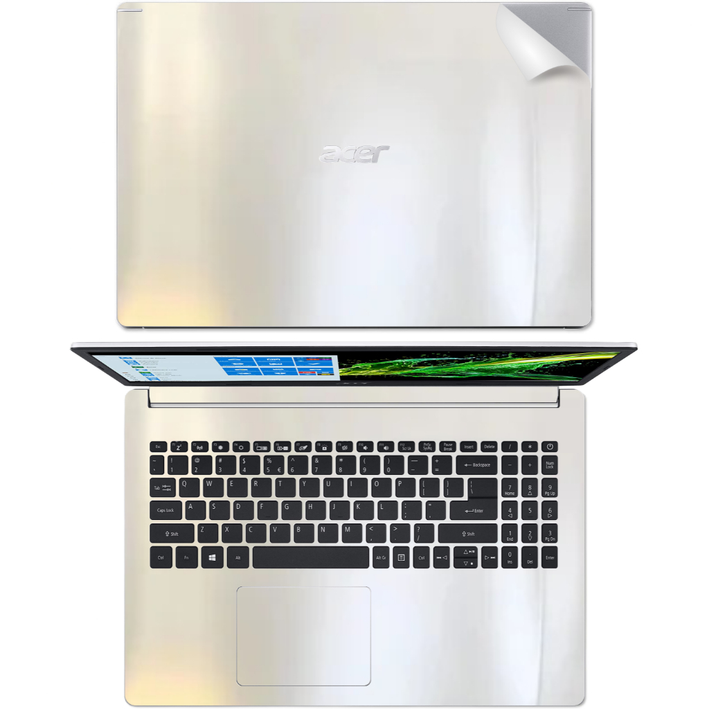 Kit adesivo skin notebook Acer Aspire A515-45 - várias cores - recortado tecla a tecla