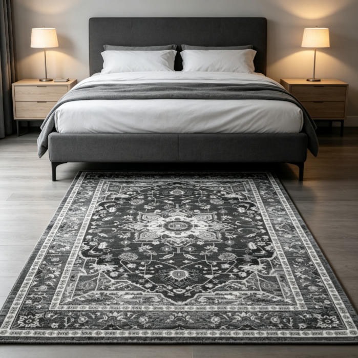 Tapete 280x185cm Estilo Persa Vintage Antiderrapante Macio Fácil de Lavar — imagem 2 de 2