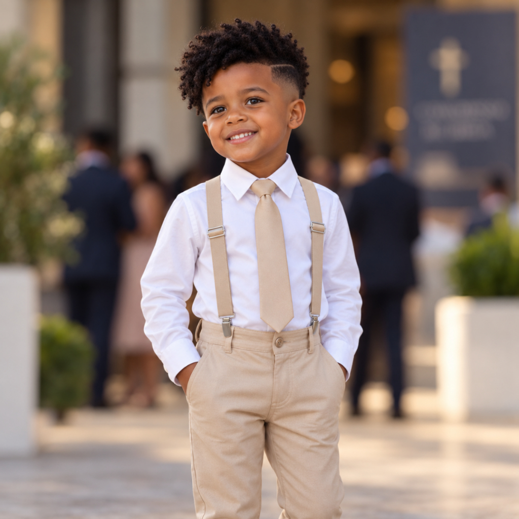 Camisa Social Infantil e Juvenil Manga Longa Menino Algodão Festa Batizado Casamento Formatura Igreja Pajem Apresentação