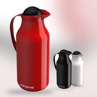 Garrafa Térmica Siena Unitermi 750ml Ampola de Vidro Bico Antigota Café Chá Leite Cozinha Sala Escritório