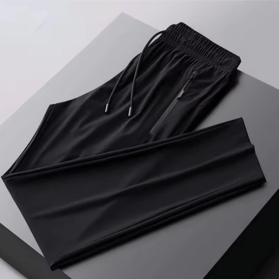 Calça Masculina Dry Fit com Elastano Jogger Esportiva Academia Casual com Bolsos