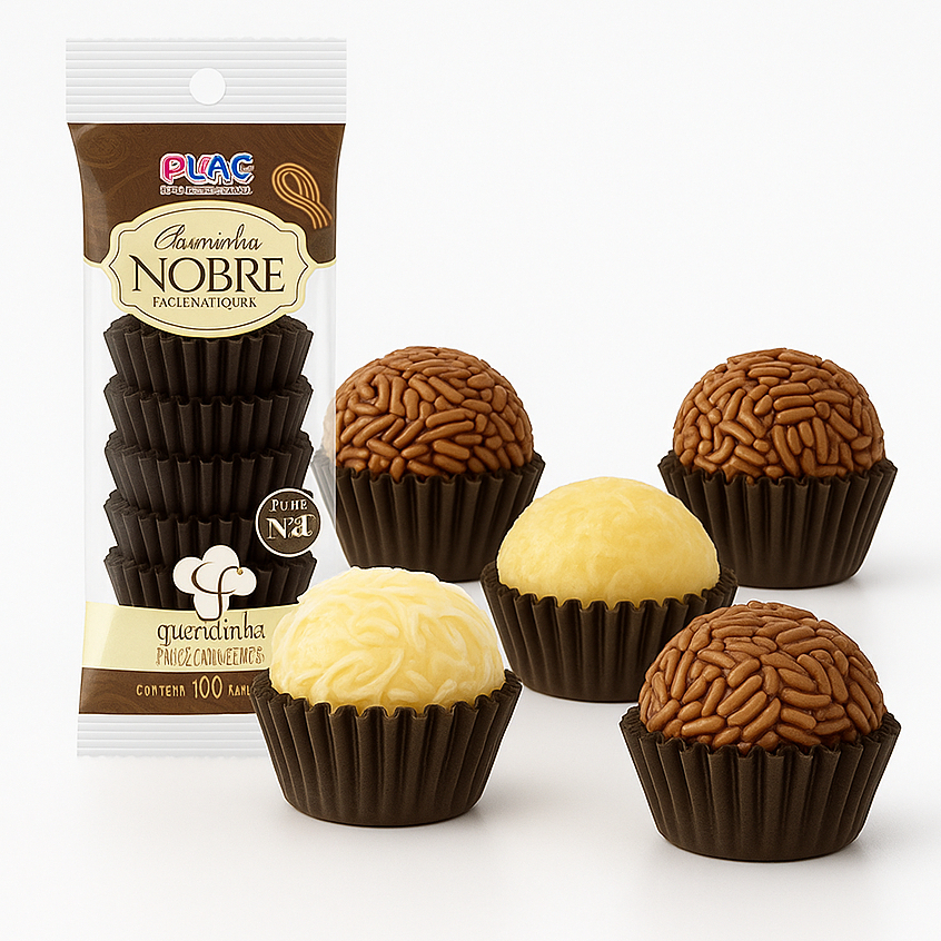 N5 1000 Forminhas n5 de papel impermeáveis e forneáveis fácil manuseio P doces brigadeiro beijinho