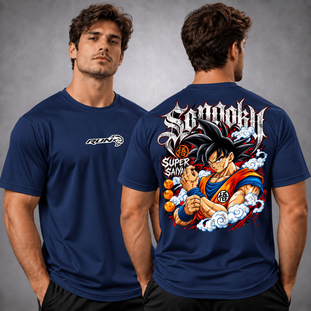 Camiseta Dry Fit Esportiva Masculina Mestre Kame Muten Roshi Musculação Academia Anime