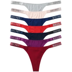 Kit Calcinhas Love Cores Variadas com Strass Sensual Confortável