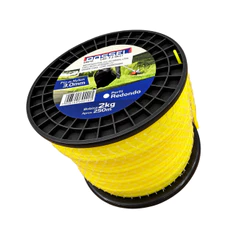 Bobina Fio Nylon Redondo Para Roçadeira Aparador de Grama 250 Metros 3mm Resistente Rossel